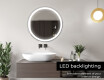 Round Backlit LED Bathroom Mirror L76 #5