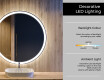 Round Backlit LED Bathroom Mirror L76 #4