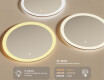 Round bathroom mirror with LED light  with Dual color, Touch Switch #3