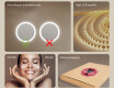 Round bathroom mirror with LED light  with Dual color, Touch Switch #5