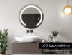 Round Backlit LED Bathroom Mirror L96 #5