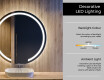 Round Backlit LED Bathroom Mirror L96 #4