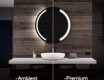 Round Backlit LED Bathroom Mirror L97 #1