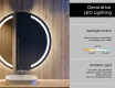 Round Backlit LED Bathroom Mirror L97 #4