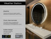 Round Backlit LED Bathroom Mirror L98 #2