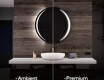Round Backlit LED Bathroom Mirror L99 #1