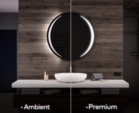 Round Backlit LED Bathroom Mirror L99 #1