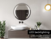 Round Backlit LED Bathroom Mirror L99 #5