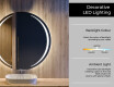 Round Backlit LED Bathroom Mirror L99 #4