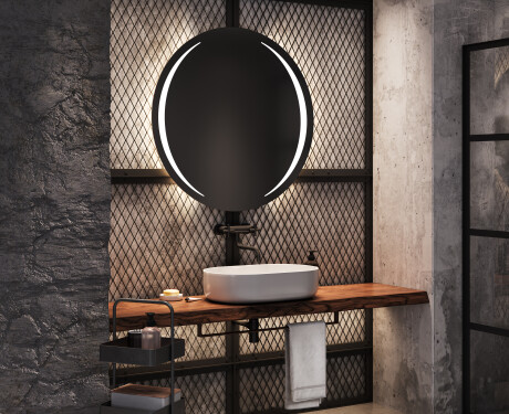 Round Backlit LED Bathroom Mirror L99 #7