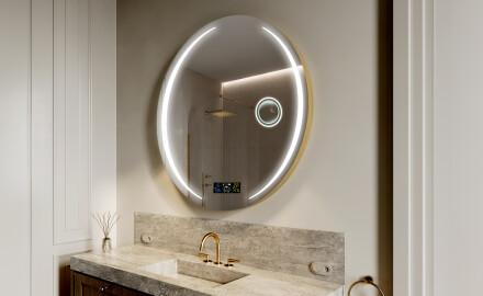 Round Backlit LED Bathroom Mirror L99