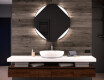 Round Backlit LED Bathroom Mirror L114