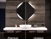 Round Backlit LED Bathroom Mirror L114 #1