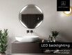 Round Backlit LED Bathroom Mirror L114 #5