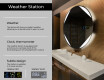 Round Backlit LED Bathroom Mirror L114 #2