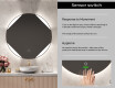 Round Backlit LED Bathroom Mirror L114 #6