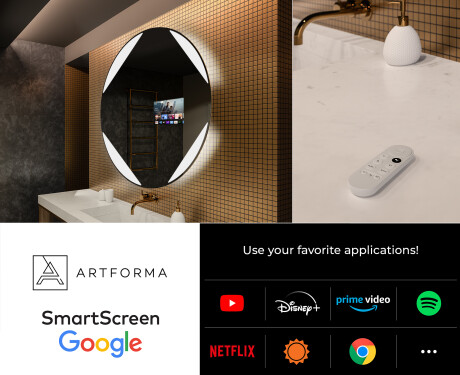 Round Backlit LED Bathroom Mirror L114 #7