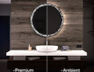 Round Backlit LED Bathroom Mirror L115 #1