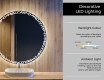 Round Backlit LED Bathroom Mirror L115 #4
