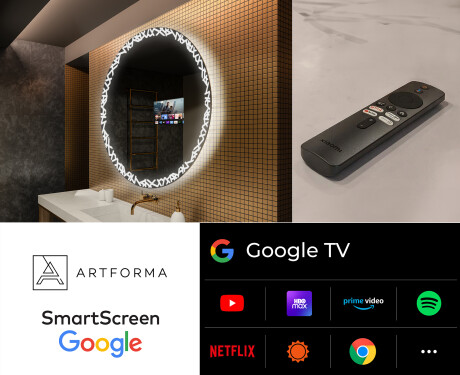 Round Backlit LED Bathroom Mirror L115 #8