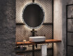 Round Backlit LED Bathroom Mirror L115 #9
