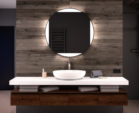 Round Backlit LED Bathroom Mirror L116