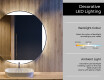 Round Backlit LED Bathroom Mirror L116 #4