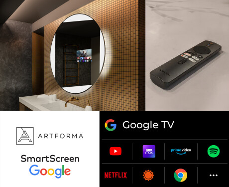 Round Backlit LED Bathroom Mirror L116 #8