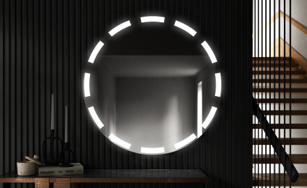 Round Backlit LED Bathroom Mirror L117