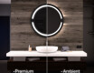 Round Backlit LED Bathroom Mirror L118 #1