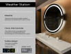 Round Backlit LED Bathroom Mirror L118 #2