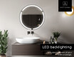 Round Backlit LED Bathroom Mirror L119 #5