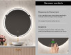 Round Backlit LED Bathroom Mirror L119 #6