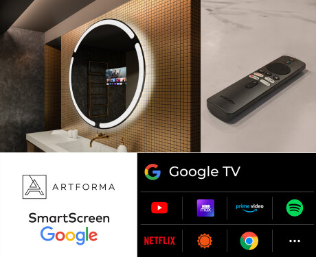 Round Backlit LED Bathroom Mirror L119 #8