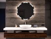 Round Backlit LED Bathroom Mirror L120
