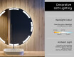 Round Backlit LED Bathroom Mirror L120 #4