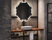 Round Backlit LED Bathroom Mirror L120 #9