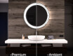 Round Backlit LED Bathroom Mirror L122 #1