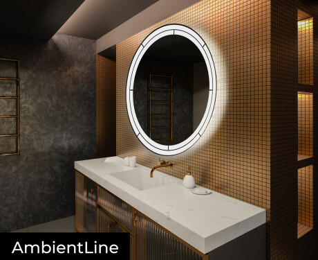 Round Backlit LED Bathroom Mirror L122 #3