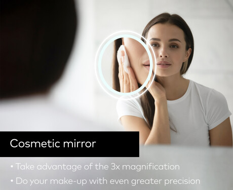 Round Backlit LED Bathroom Mirror L122 #8