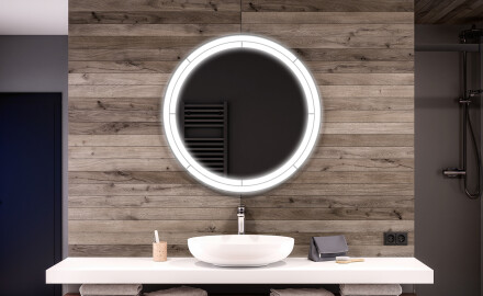 Round Backlit LED Bathroom Mirror L122