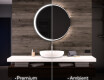 Round Backlit LED Bathroom Mirror L123