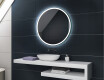 Battery operated round Illuminated bathroom wall mirrors L76 #2