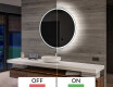 Battery operated round Illuminated bathroom wall mirrors L76 #3