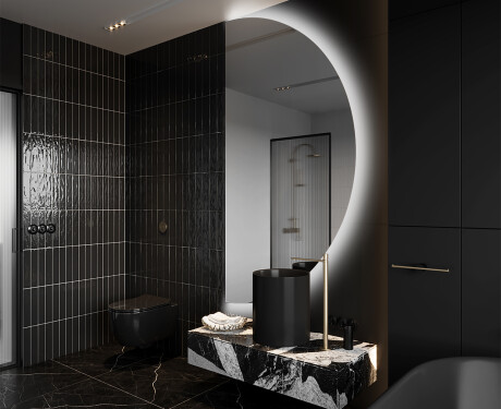 Half Circle Mirror LED lighted wall mirror A221