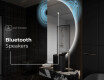 Half Circle Mirror LED lighted wall mirror A221 #5