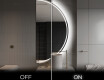 Semi-Circular Mirror with LED illumination A223 #3