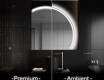 Half Circle Mirror LED lighted wall mirror Q222