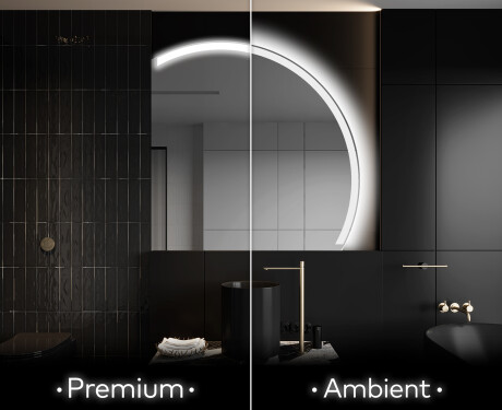 Half Circle Mirror LED lighted wall mirror Q222