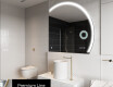 Half Circle Mirror LED lighted wall mirror Q222 #4